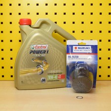 Suzuki Gsx-R 600 750 1000 1300 Oil Original Filter Castrol Power 1 Racing 10w40
