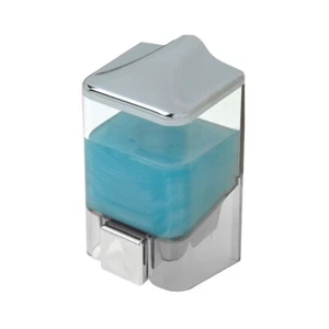 Dispenser per sapone liquido 0,5 LT trasparente e cromo - Foto 1 di 2