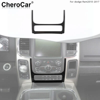 Panel de interruptor de ajuste de consola marco embellecedor para Dodge RAM 1500 2012-2017 fibra de carbono Foto 1 de 4