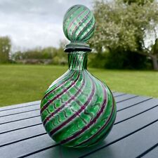 Murano Glass Fratelli Toso Perfume Bottle Venetian Art Glass 1950s