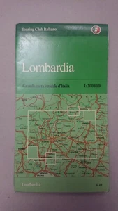 GRANDE CARTA STRADALE ITALIA LOMBARDIA 1:200.000 TOURING CLUB ITALIANO - Picture 1 of 2