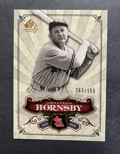2006 SP Legendary Cuts /550 Rogers Hornsby #194 HOF - Picture 1 of 2