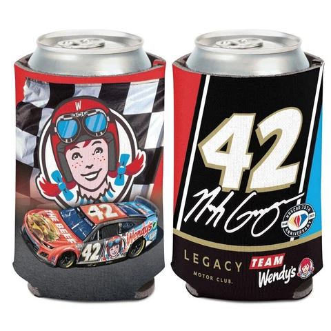 Noah Gragson 2023 Wincraft #42 Wendy's 12oz Can Coolie Cover