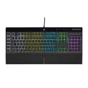 NEU NIB Corsair K55 RGB Gaming Tastatur | NA Layout | LED Hintergrundbeleuchtung | Makro - Bild 1 von 6
