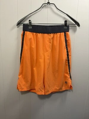 Russell Boys XL Orange Athletic Gym Shorts Bright Neon School A5 - Image 1 of 4