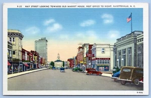 Postal c1940 May Street Oficina de Correos Fayetteville #C15 - Imagen 1 de 2