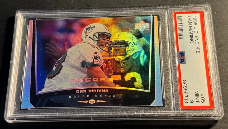 1998 DAN MARINO U.D. ENCORE #85 PSA 9 DOLPHINS  (713) - Image 1 of 2