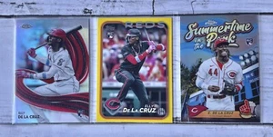 Lote x3 Topps 2024 Elly De La Cruz Amarillo Paralelo Topps Cromo Novato Rojos - Imagen 1 de 2