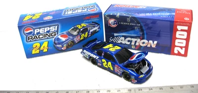 2001 ACTION 1/24 JEFF GORDON #24 NASCAR PEPSI RACING DIECAST COLLECTOR TOY W/BOX - Image 1 of 3
