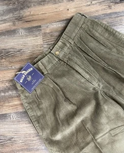 Bill's Khakis Hose Herren 32x39 Cord 11 Wale M1 Plissee braun ungesäumt Neu mit Etikett - Bild 1 von 19