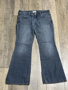 Aeropostale Jeans Womens 7/8 Hailey Skinny Flare Low Rise Blue Denim Pants - Picture 1 of 6