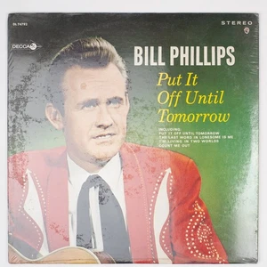 Bill Phillips - Put It Off Until Tomorrow LP Record 1966 Decca Country 33 RPM - Picture 1 of 2