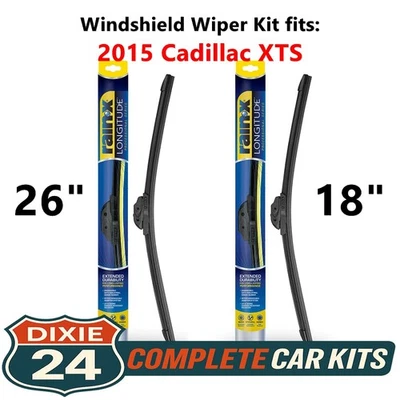 Rain-X Longitude Windshield Wiper Kit fits: 2015 Cadillac XTS (26" & 18") Foto 1 de 4
