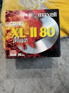 10 x Maxell Music XL-II 80 CD-R CDR Blank Recordable CDs in Jewel Cases - Picture 1 of 3
