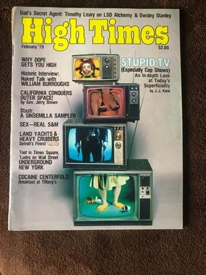 High Times  Magazine February 1979 Stupid TV, Toot in Times Square # 42 - Image 1 of 4