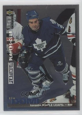 1995-96 Upper Deck Collector's Choice Platinum Player's Club Tie Domi #242 - Image 1 of 2