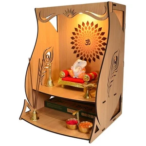 Pooja Mandir para Templo Hogar para Oficina Hogar Plegable Pooja Soporte para Hogar - Imagen 1 de 1