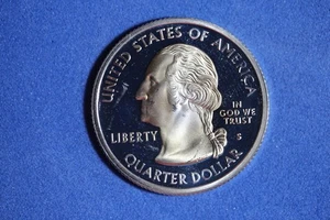 2000 S MASSACHUSETTS SILVER PROOF STATEHOOD WASHINGTON QUARTER #K57329 - Picture 1 of 2