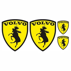 4x Elch Emblem Aufkleber Set Folie Tuning Lustig Zubehör Auto Volvo R067 - Bild 1 von 8