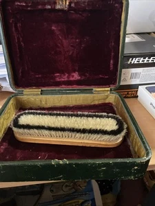 Vintage Lint Brush In Velvet Lined Black Box - Picture 1 of 4