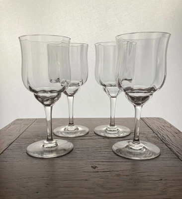  Juego de 4 copas de vino Baccarat Capri (ópticas) cristal claret como nuevas Foto 1 de 4
