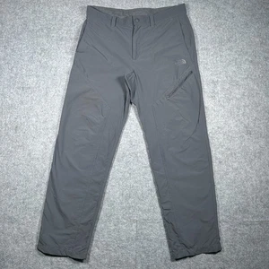 The North Face Pants Mens Size 35x32 Gray Hiking Outdoor Zip Pocket Lightweight - Picture 1 of 19