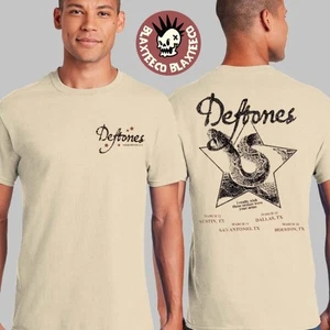 Deftones North American 2025 Tour Texas Exclusive Merch Shirt S-5XL - Foto 1 di 6