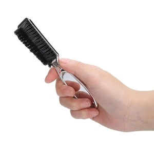 Silver Barber Brush, Nylon Bristle Barber Blade Hair Clipper Cleaning Brush C... - Picture 1 of 9