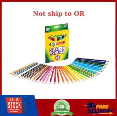 Lápices de colores (36 quilates), juego de lápices para niños, suministros de arte, ideal para colorear libros Foto 1 de 4