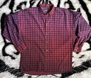 Rare Vintage 80s Made in Italy Versace Jeans Couture Color Fade Shirt Sz Xl - Picture 1 of 8
