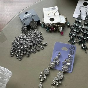 8 Pairs Of Assorted Branded Earrings Warehouse To Top Shop Etc - Picture 1 of 9