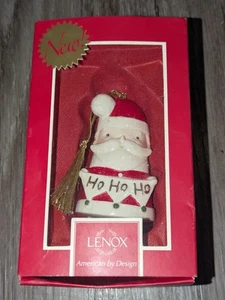 Lenox Christmas Ornament Festive Friends Santa Ornament Ho Ho Ho 3.5" In Box - Picture 1 of 12