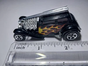 2007 Hot Wheels New Models Series Black w/ Flames Straight Pipes NM Loose Read - Picture 1 of 5