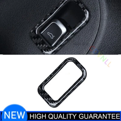Cubierta de interruptor de maletero de puerta trasera de coche de fibra de carbono real para Audi Q5 2009-2017 1* Foto 1 de 4