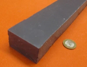 PVC Bar Grey, Type I, 1.50" Thick x 2.00" Wide x 24" Length - Picture 1 of 6