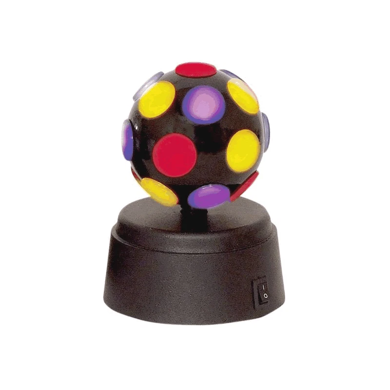 Colorful LED Lights Disco 80s Party Gift Idea 12 x 10 x 10 cm 3 AA Batteries - Image 1 of 1