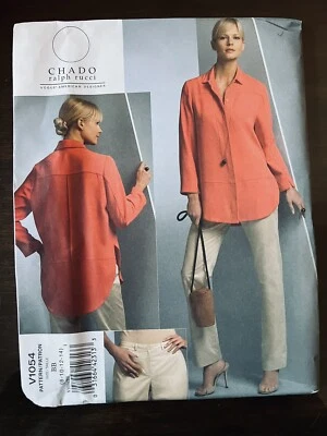 Vogue V1054 Chado Ralph Rucci Womens 8-14 Top Shirt Pants Sewing Pattern UNCUT - Image 1 of 2
