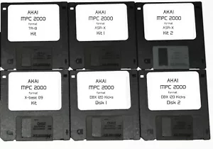 Akai MPC 2000 3000 2000xl Format Floppy 6 Disk Sample Library TR 8 Xbase ASR X - Picture 1 of 1