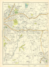 LANCS Oldham Upper Mossley Roxbury Lees Leesbrook Glodwick Alt Hill 1935 map