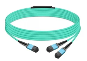 MFP7E20-N015 15m(49ft) MPO-12 APC Female to 2 MPO-4 APC Female Cable for NVIDIA - Afbeelding 1 van 1
