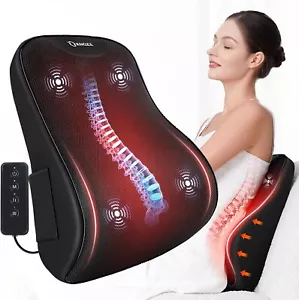 Lordosenstützkissen für Bürostuhl, beheizbares Rückenstützkissen mit Vibration... - Bild 1 von 9