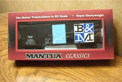 MANTUA CLASSICS/MRC B&M 41' STEEL BOX CAR HO SCALE #734530 - Image 1 of 2