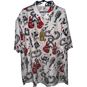 HARDADDY shirt Mens, SKELETONS, SNAKES Size 4XL, Authentic, NEW w/ Original Tags - Picture 1 of 24