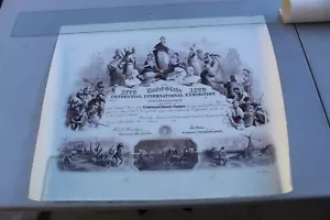 CENTENARIO ESPOSIZIONE INTERNAZIONALE - STAMPA BEP - 1776 - 1876 20 X 24 #1300 - Foto 1 di 3