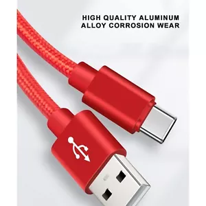 2 PCS USB C Cable USB A to Type C Fast Charger Cable 2A 2M For Samsung iPhone - Picture 1 of 9
