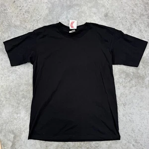 Vintage Nutmeg Mills t shirt mens XL Blank black USA made deadstock NOS - Picture 1 of 7