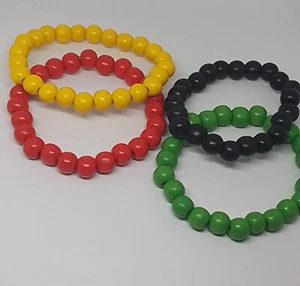 Set Rasta Bead Bracelet  multi pack - Picture 1 of 1