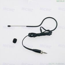 Black Wireless Headset Microphone for Sennheiser Radio System 3.5mm Stereo Lock