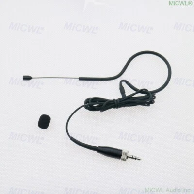 Black Wireless Headset Microphone for Sennheiser Radio System 3.5mm Stereo Lock - Image 1 of 3
