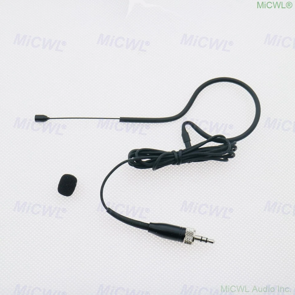 Black Wireless Headset Microphone for Sennheiser Radio System 3.5mm Stereo Lock - Image 1 of 3